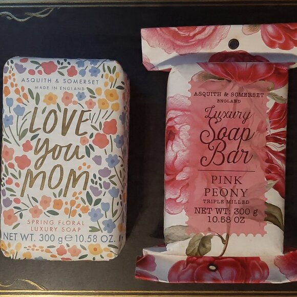 2 Lot of Asquith & Somerset England Soap-Pink Peony  300g & Spring Floral 300g. - Picture 1 of 1